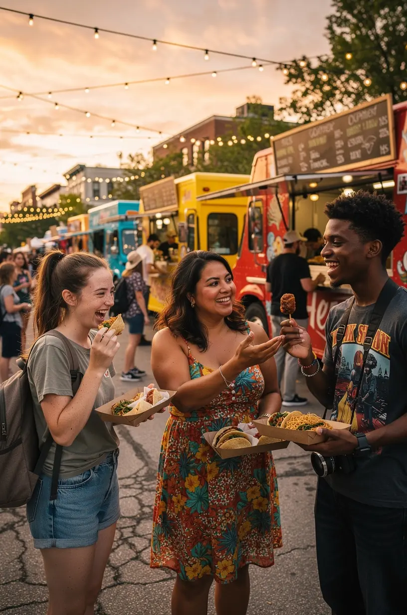Local guide assisting travelers in a vibrant city.